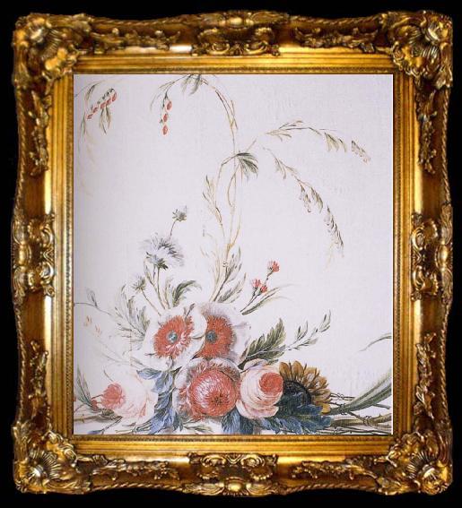 framed  Carl Olaf Larsson Ornamental tapetmaleri, ta009-2